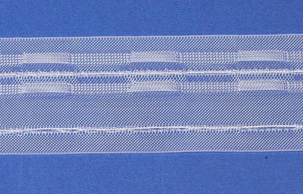 - Gardinenband, L064, Meter rewagi, transparent Farbe: / Breite: Verkaufseinheit: Gardine 50mm Smokfaltenband, Vorhänge / 5