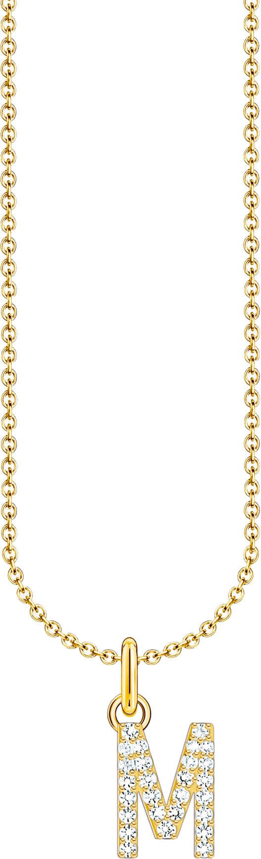 THOMAS SABO Kette mit Anhänger Buchstab...