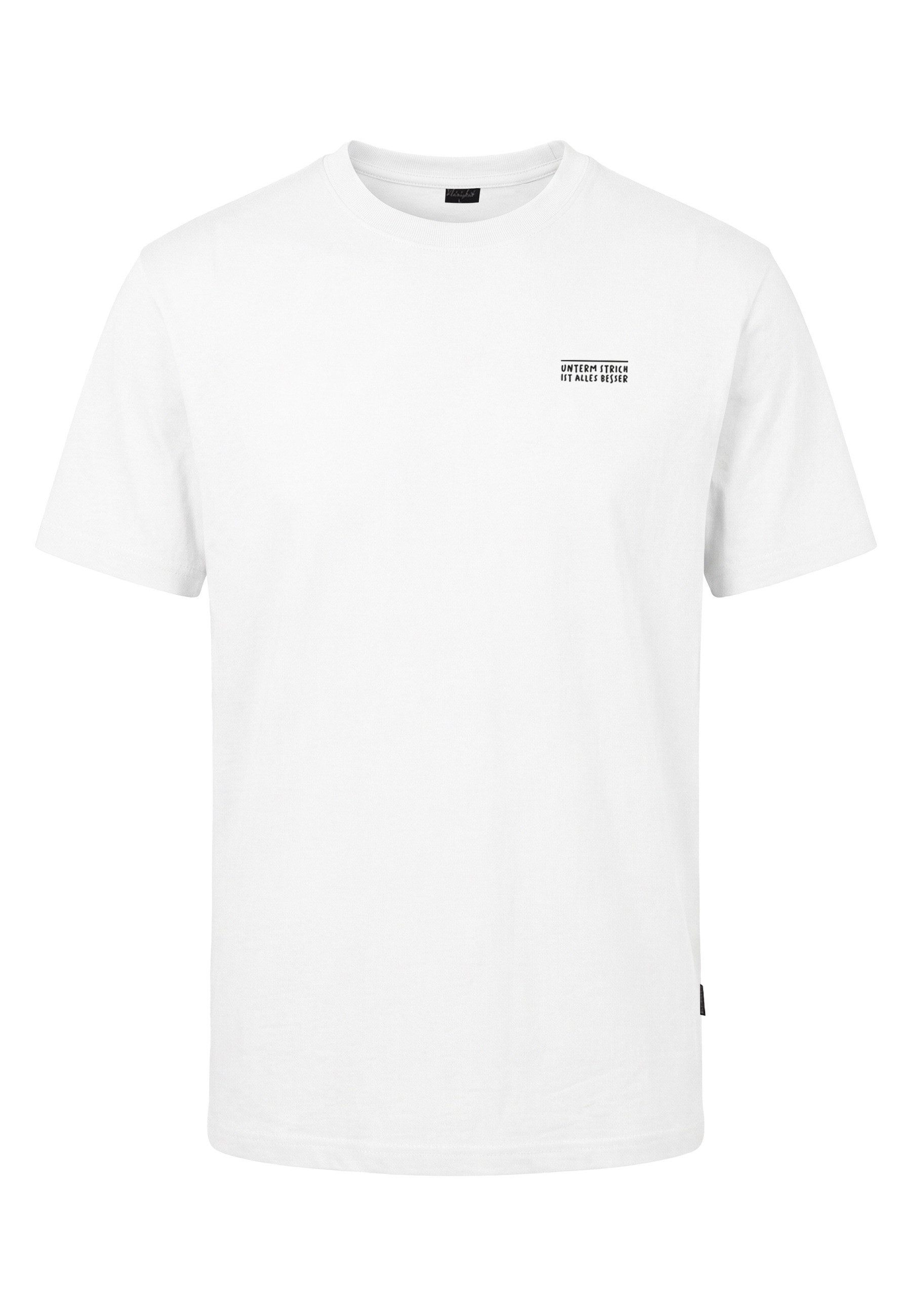 Kleinigkeit T-Shirt Kleinigkeit Bois Straightcut Shört Unterm Strich (1-tlg)