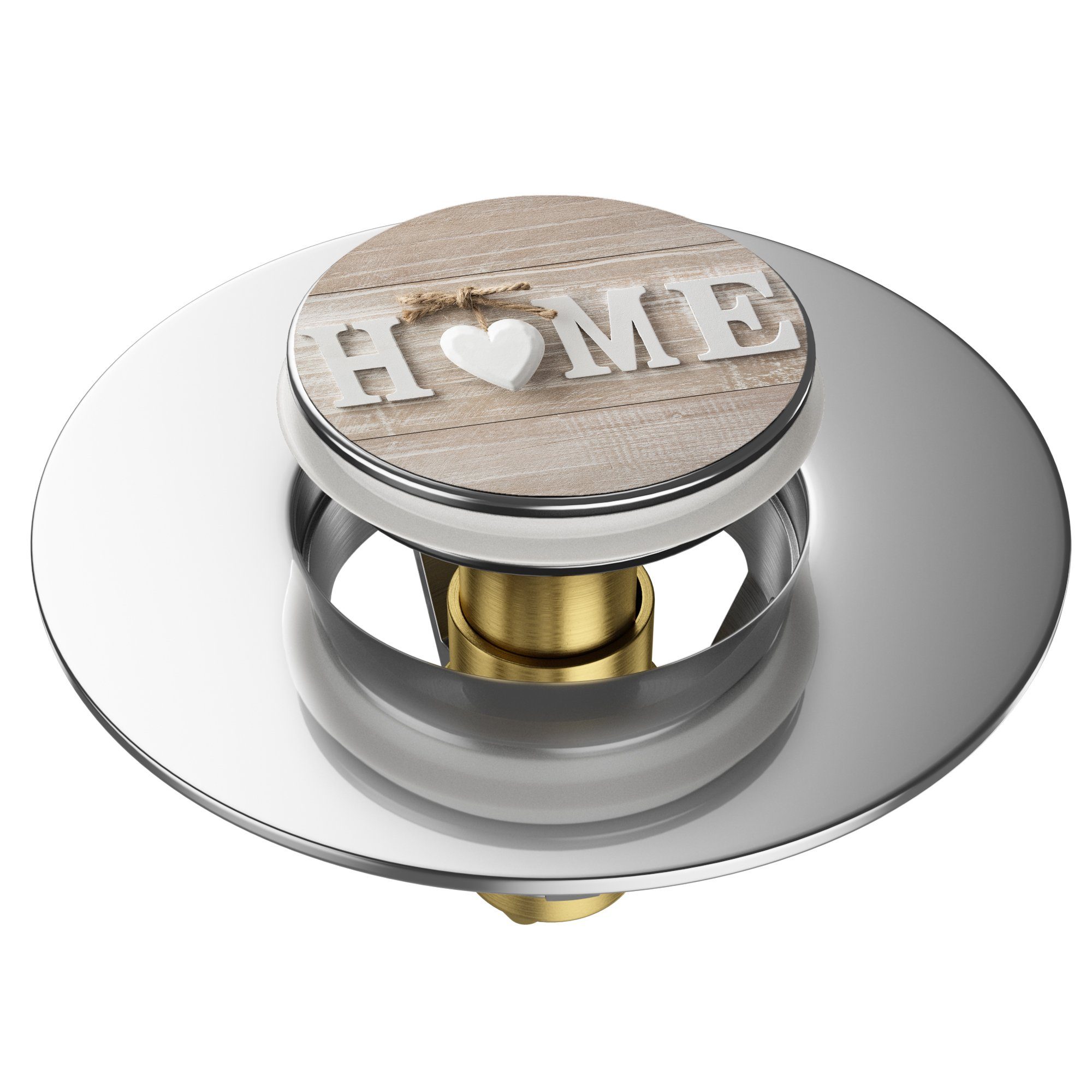 Sanilo Waschbeckenstöpsel Pop-Up Home, hochwertig, universell, mit Motiv, 1 günstig online kaufen