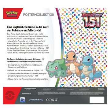 POKÉMON Sammelkarte Poster-Kollektion Pokemon Karmesin & Purpur Sammel-Karten deutsch