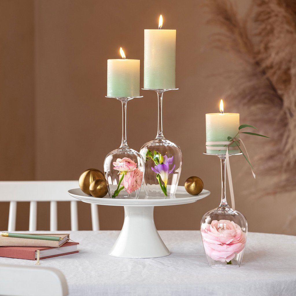 Villeroy & Boch Rotweinglas Rose Garden Rotweinkelch, 200 ml, 4 Stück, 4-tlg., Glas, Kristallglas, 4 Stck, spülmaschinenfest – Bild 4 von 5