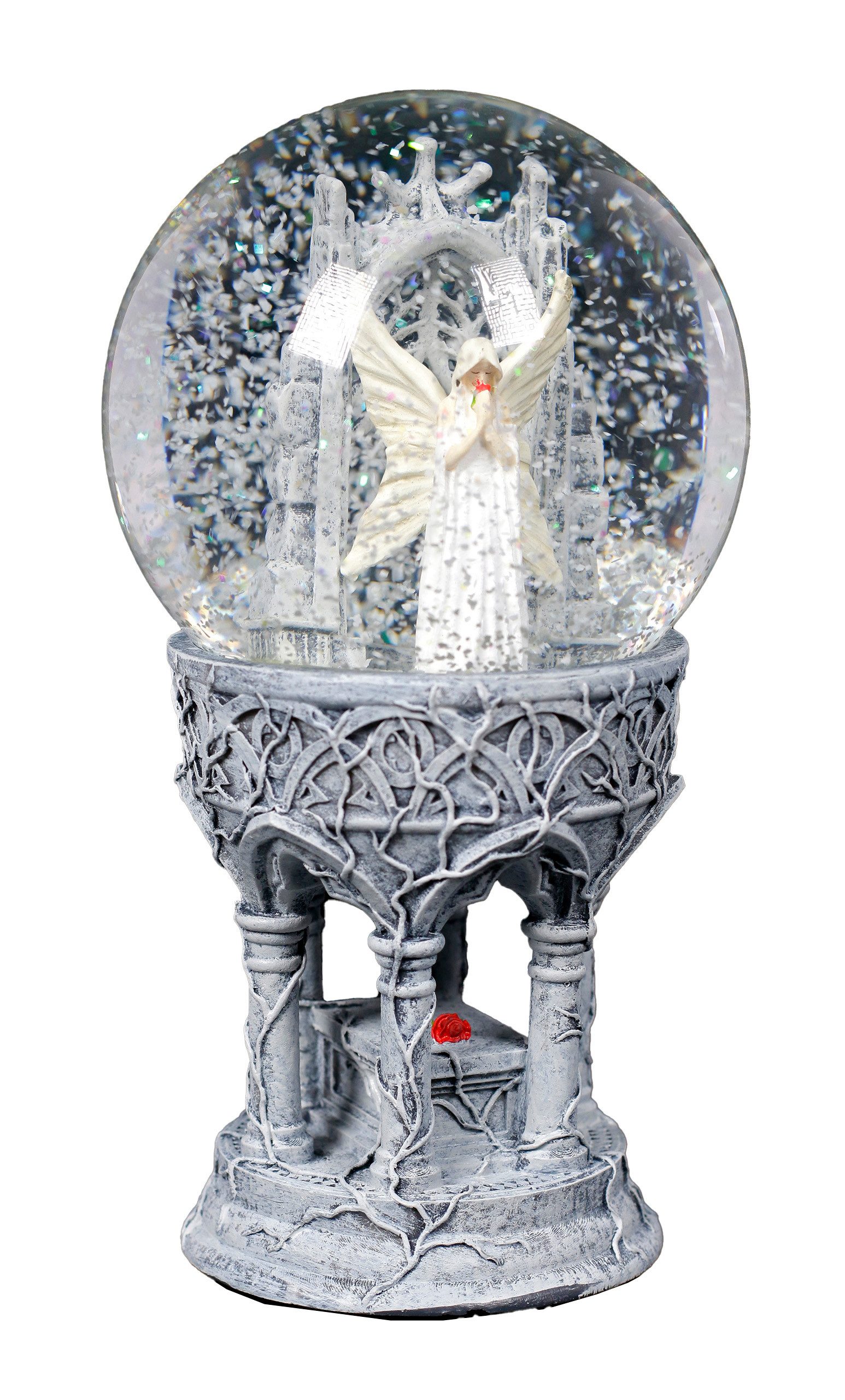 Figuren Shop GmbH Schneekugel Schneekugel Engel - Only Love Remains - Anne Stokes Fantasy