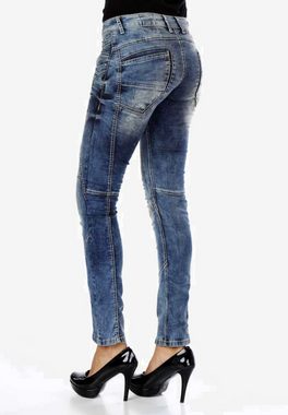 Cipo & Baxx Slim-fit-Jeans mit Ziernähten in Straight Fİt