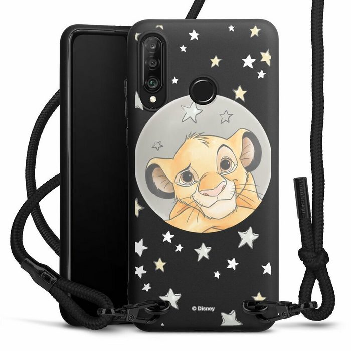 DeinDesign Handyhülle Simba Disney König der Löwen Simba ohne Hintergrund Huawei P30 Lite Premium Premium Handykette Hülle mit Band