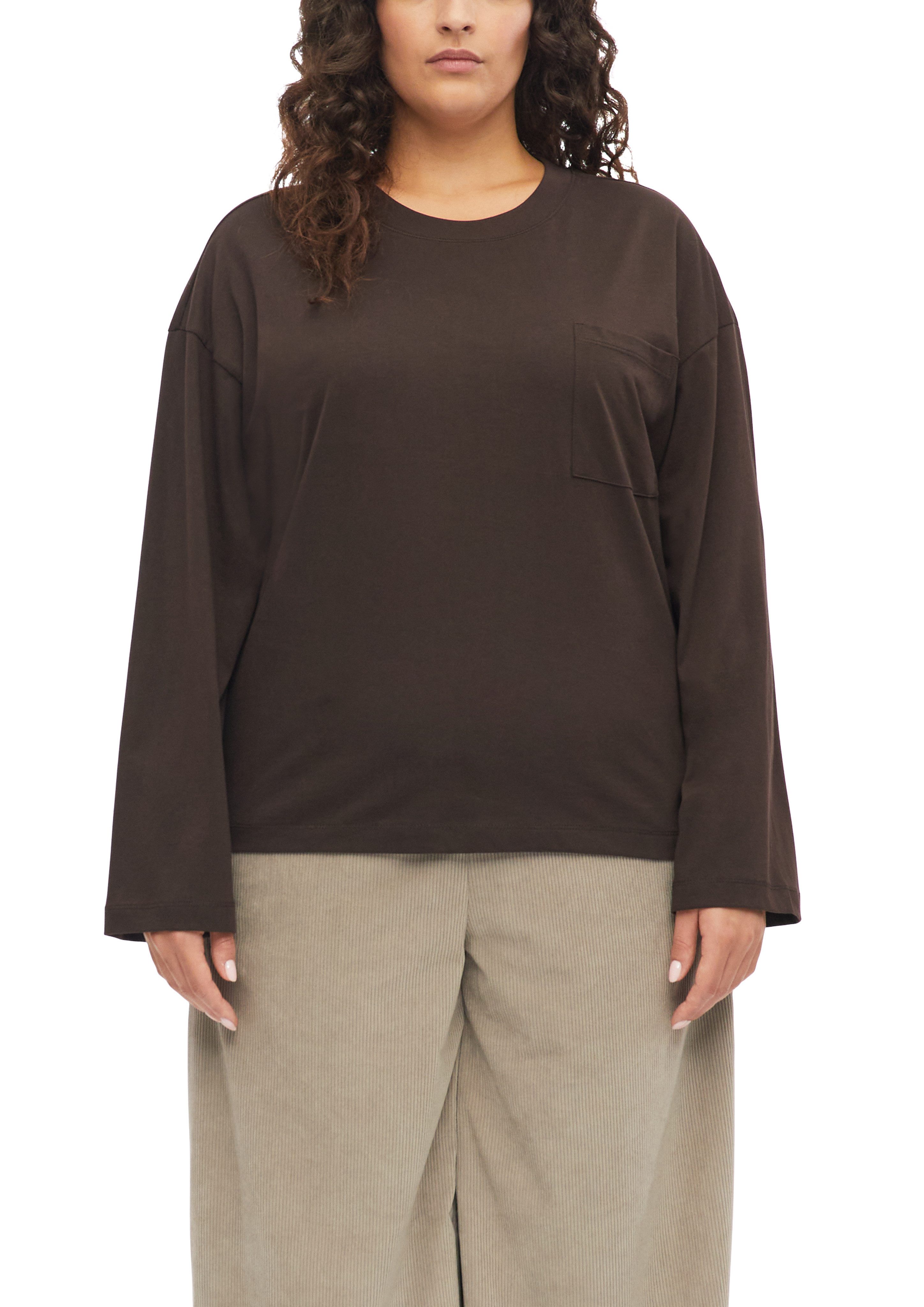 s.Oliver CURVE Langarmshirt mit Rundhals / Große Größen