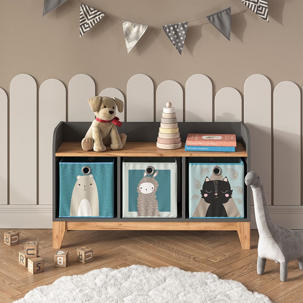Sitzbank Malia, Grau/Artisan/Artisan, 107.2 x 63.8 cm