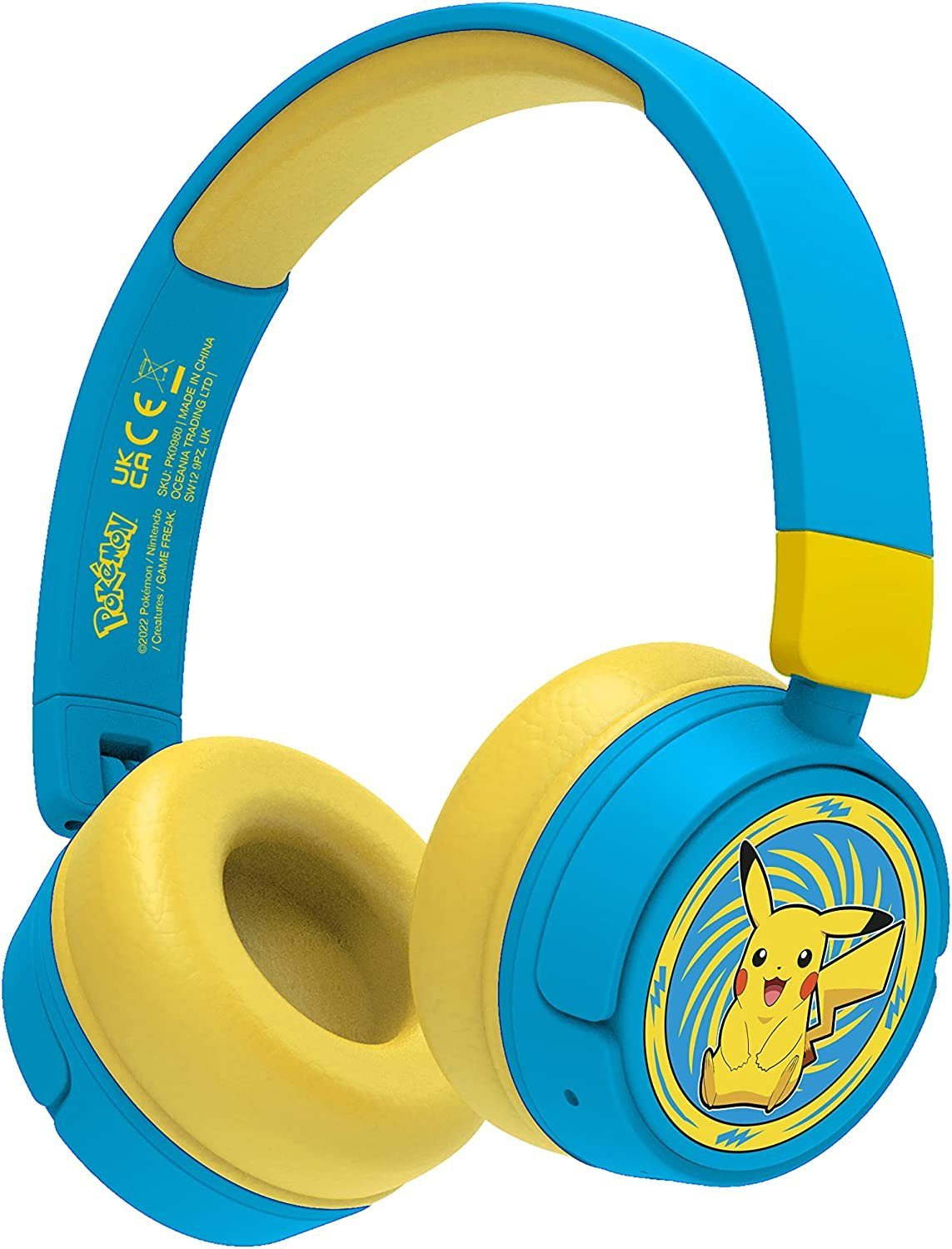 OTL Technologies Pokémon Pikachu Bluetooth Kinder Kopfhörer Bluetooth- Kopfhörer (Bluetooth, 3,5-mm-Audio-Sharing-Kabel im Lieferumfang enthalten)