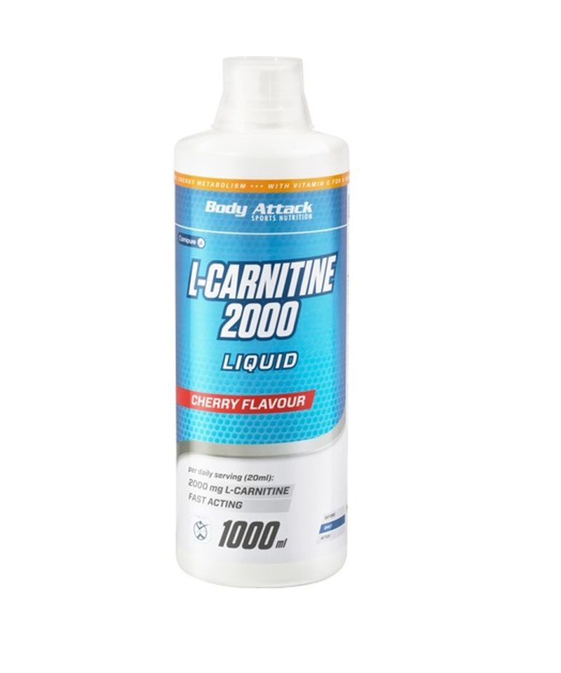 Body Attack L-Carnitine Liquid 2000 1000ml - Orange Flüssigkeit, 1000 ml, Flüssigkeit
