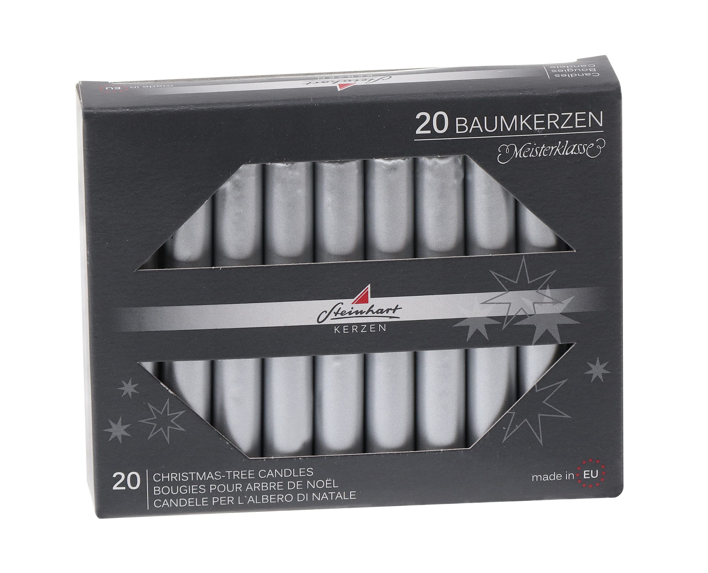 Steinhart Kerzen Adventskerze Baumkerzen Edelglanz Silber günstig online kaufen