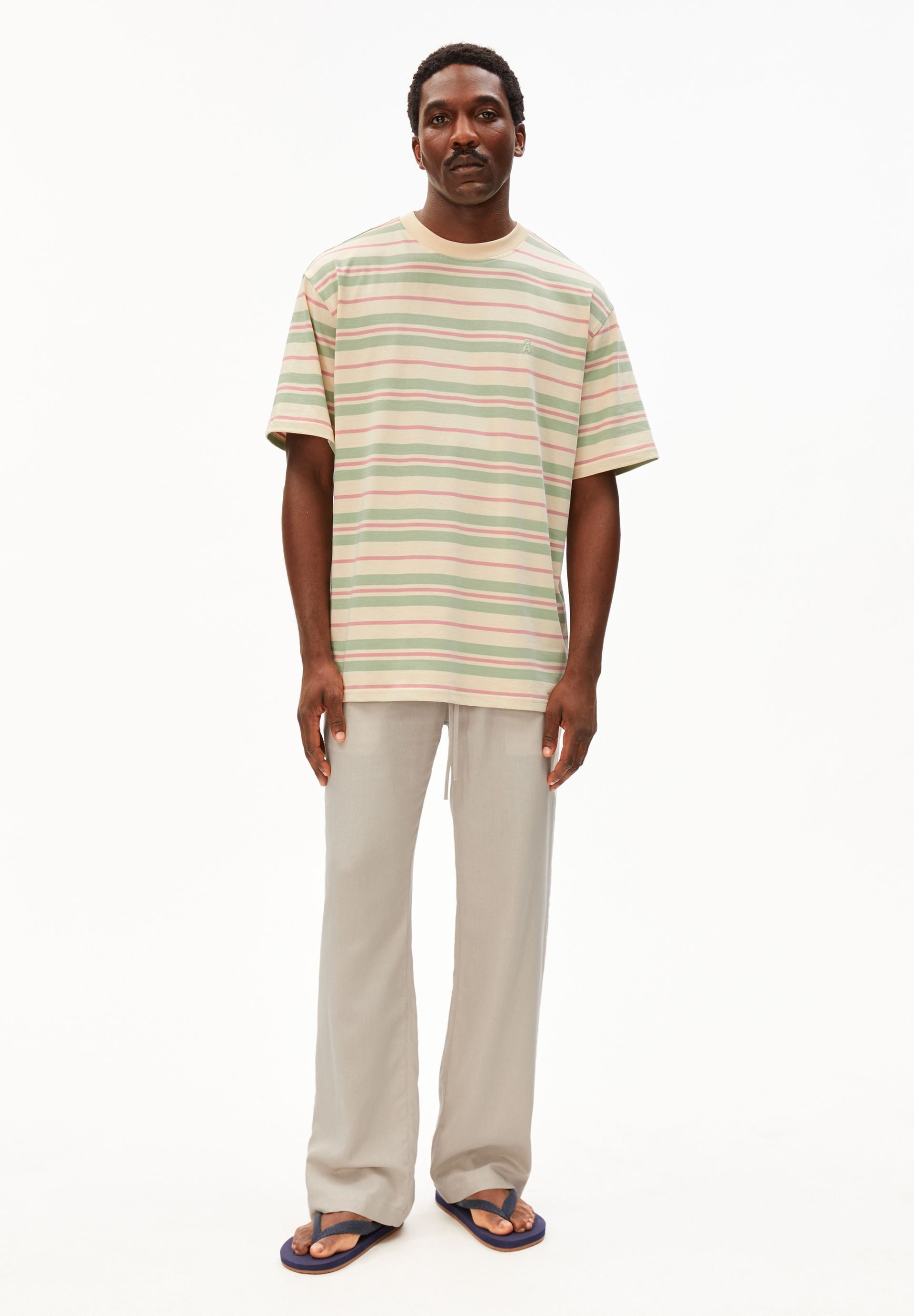Armedangels T-Shirt MAARKOS STRIPES T-Shirt aus 100% Bio-Baumwolle Relaxed Fit