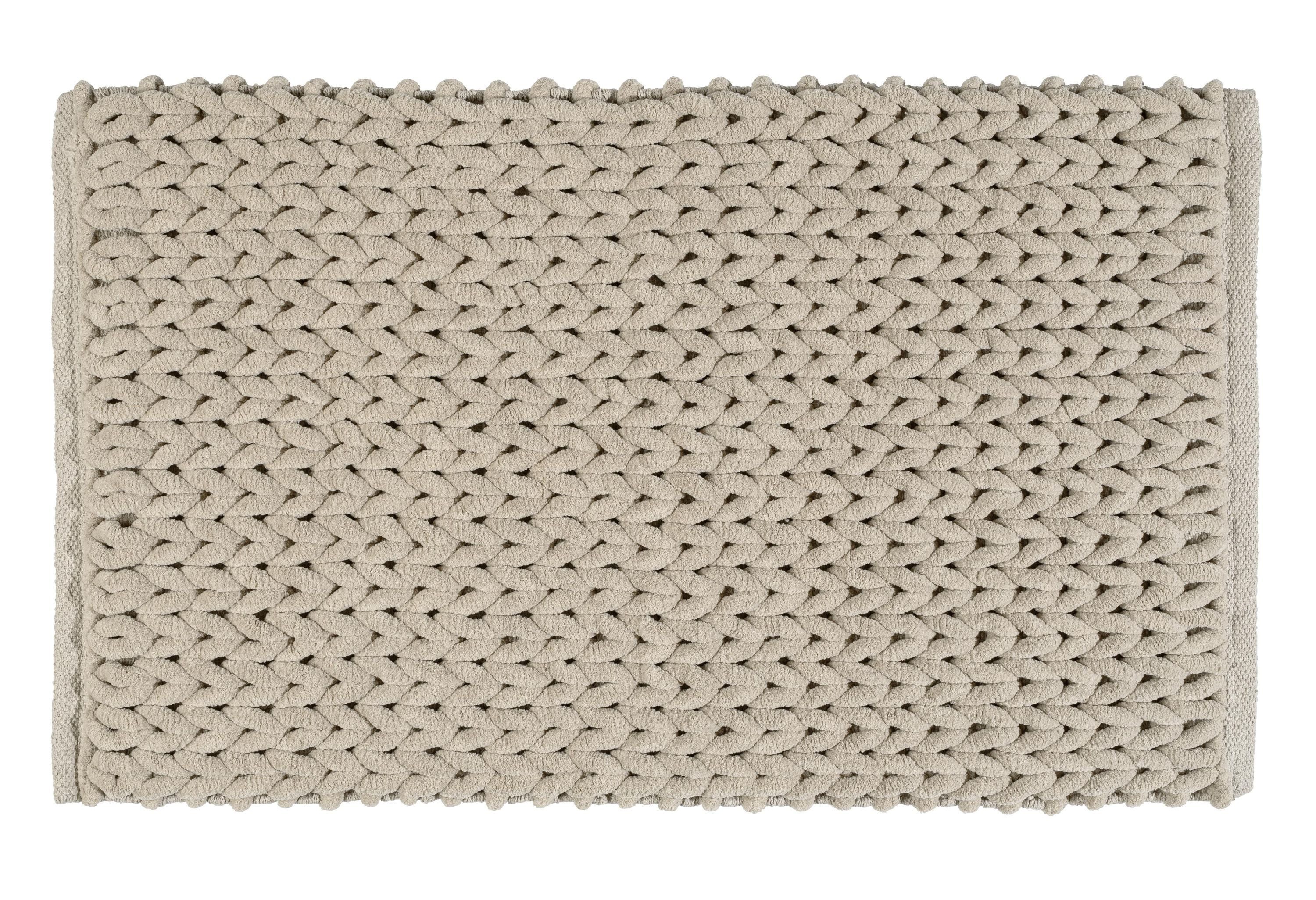 WENKO Badematte WENKO Badematte ARSON beige BL 50x80 cm beige Badteppich Badvorleger