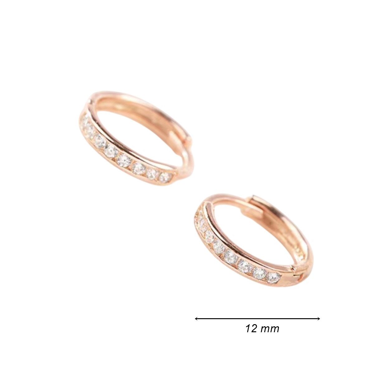 ELLAWIL Paar Creolen Ohrschmuck Ohrringe Damenohrringe Creole Zirkonia Farb günstig online kaufen