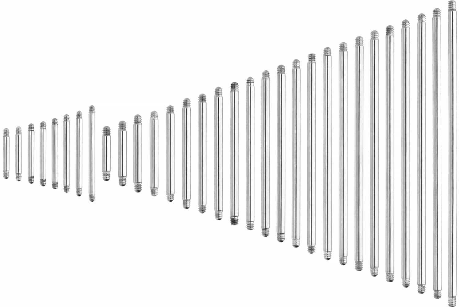 PIERCINGLINE Brustwarzenpiercing Chirurgenstahl Barbell ohne Kugeln günstig online kaufen