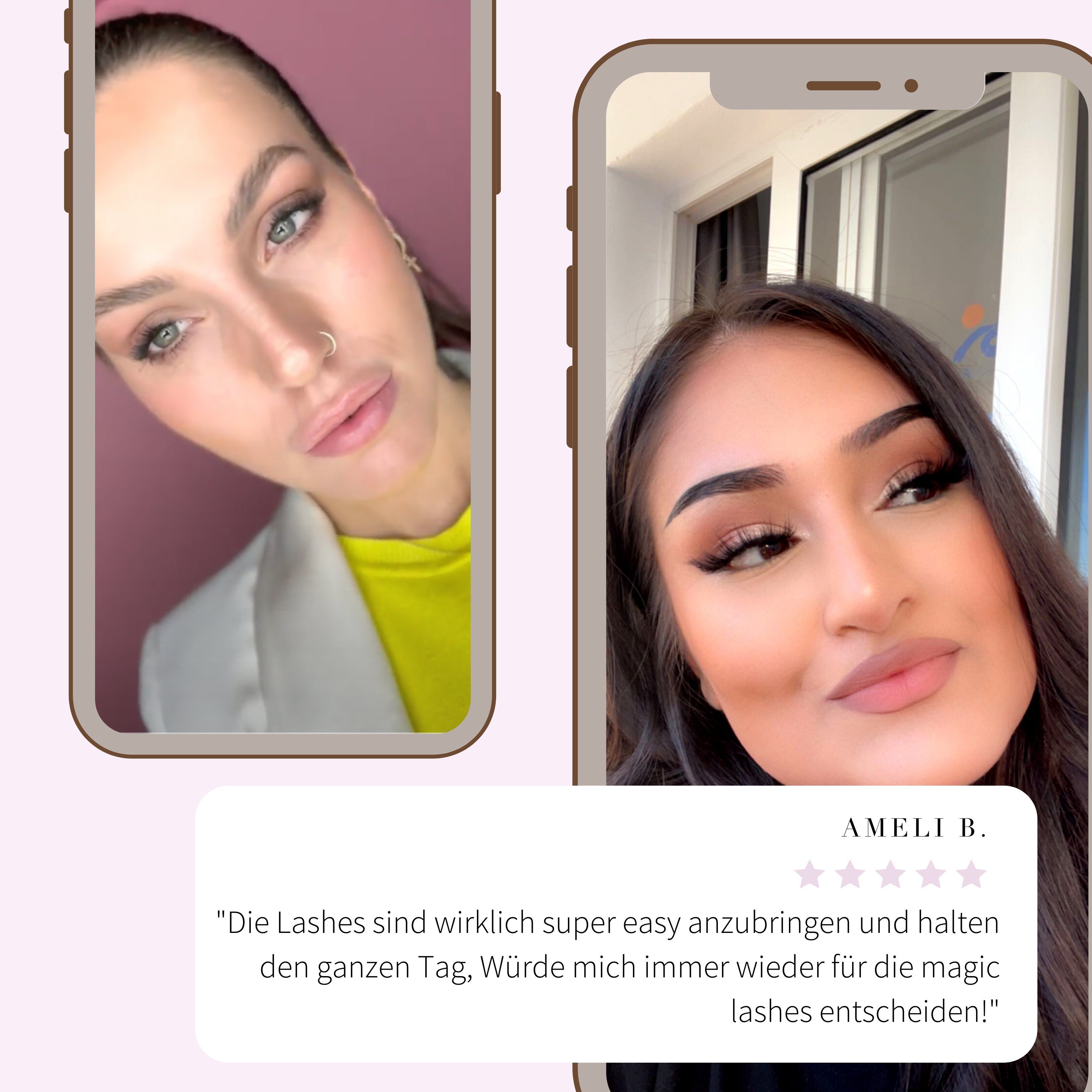 - künstliche lashes tierversuchfreie fleek, fleeky Lashes Lashes & perfekten on deinen Kleben aus für fleeky Bandwimpern fake Honey Synthetikhaar Augenaufschlag Magic Wimpern zum just Vegane