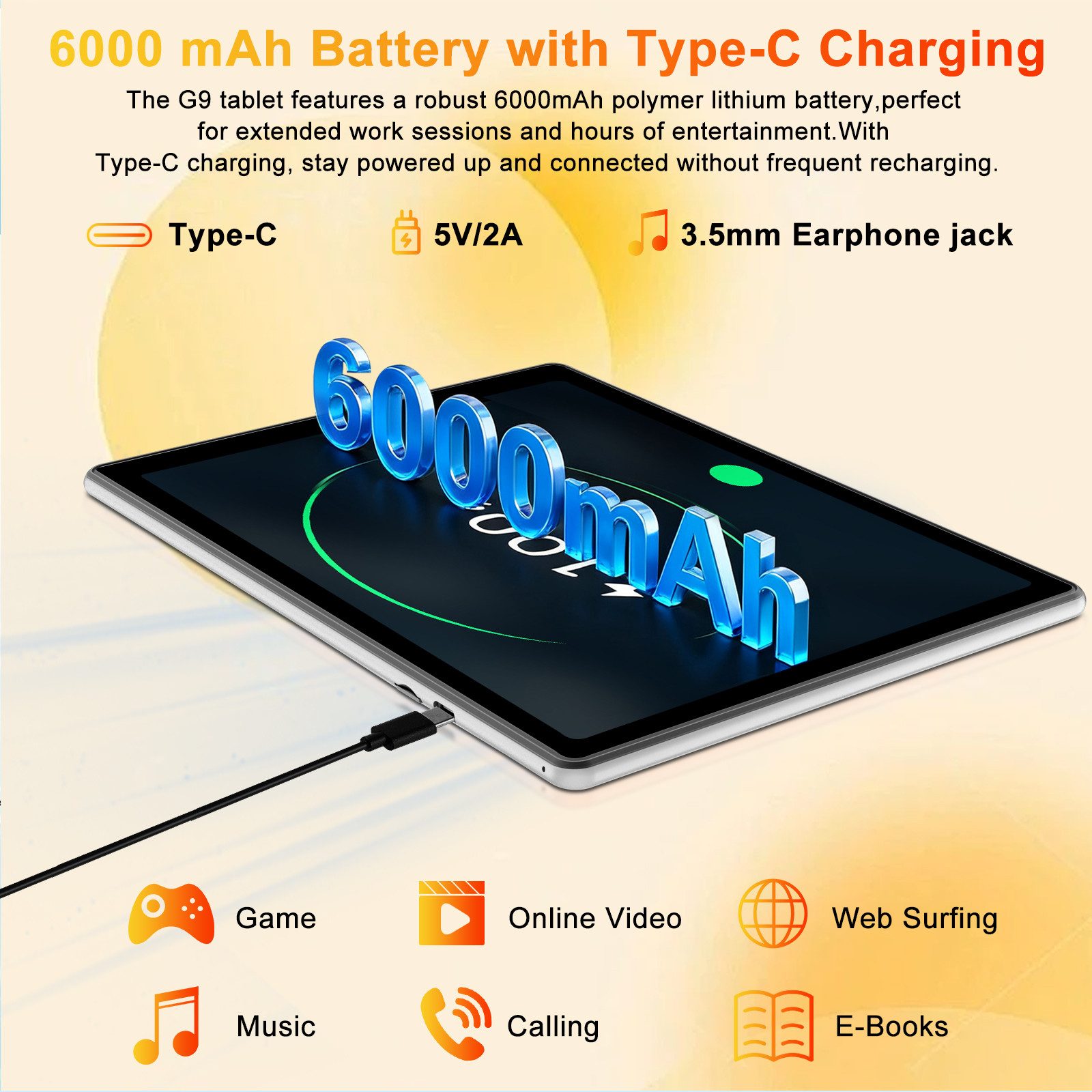 GOODTEL Tablet Android 15, WiFi, 30GB RAM 64GB Speicher erweitern bis zu 1TB Tablet (10,1", Android 15, 64GB Speicher/erweiterbar auf 512TB,6000mAh,Gemini AI,WiFi,Widevine L1)