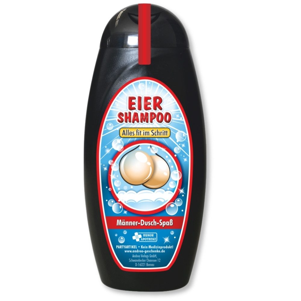 Andrea Geschenkewelt Duschgel Eier Shampoo Duschgel - Всеs Fit im Schritt - Männer Dusch Spaß, Geschenk für Männer mit Humor – Scherzartikel zum Geburtstag