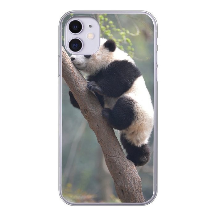 MuchoWow Handyhülle Panda - Tier - Baum Handyhülle Apple iPhone 11 Smartphone-Bumper Print Handy
