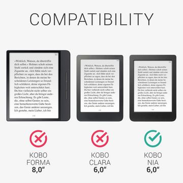 kwmobile E-Reader-Hülle Hülle für Kobo Nia eReader Klapphülle Cover e Reader Case Schutzhülle, Klapphülle kompatibel mit Kobo Nia - Hülle eReader