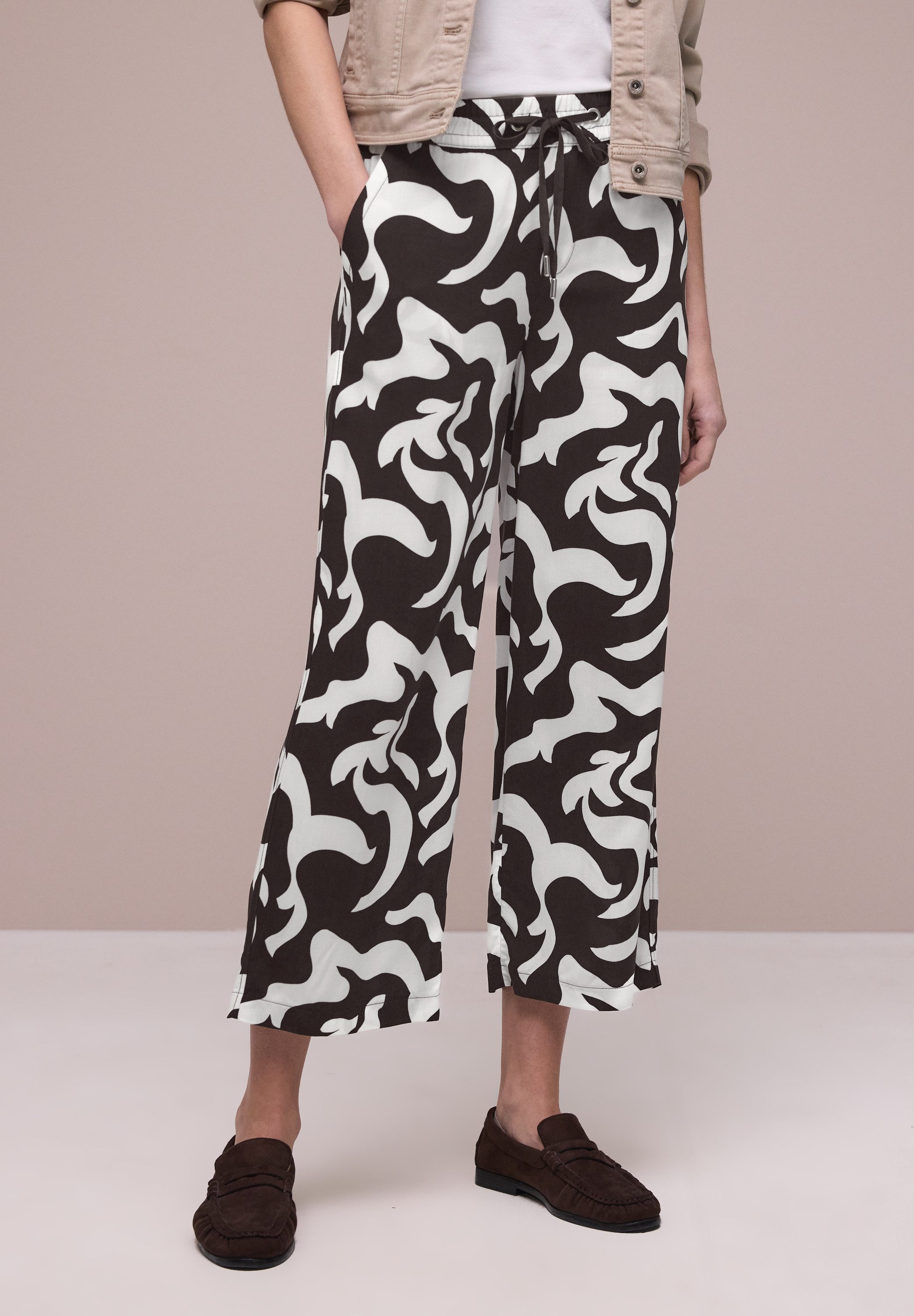 STREET ONE Stoffhose High Waist