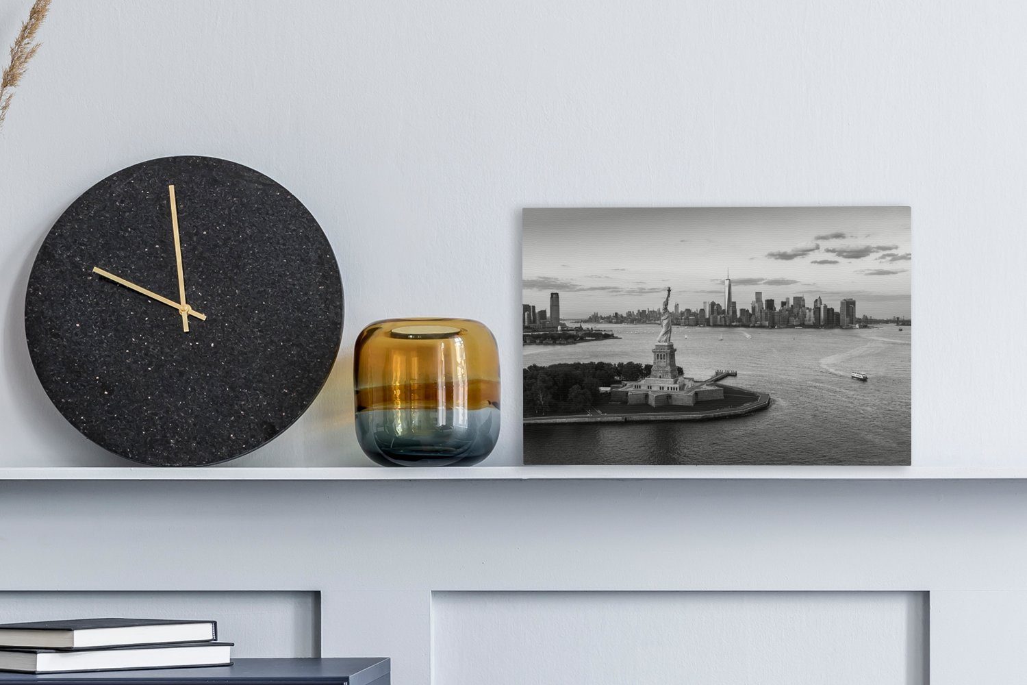 OneMillionCanvasses® Leinwandbild New York - Freiheitsstatue - Skyline, Fot günstig online kaufen
