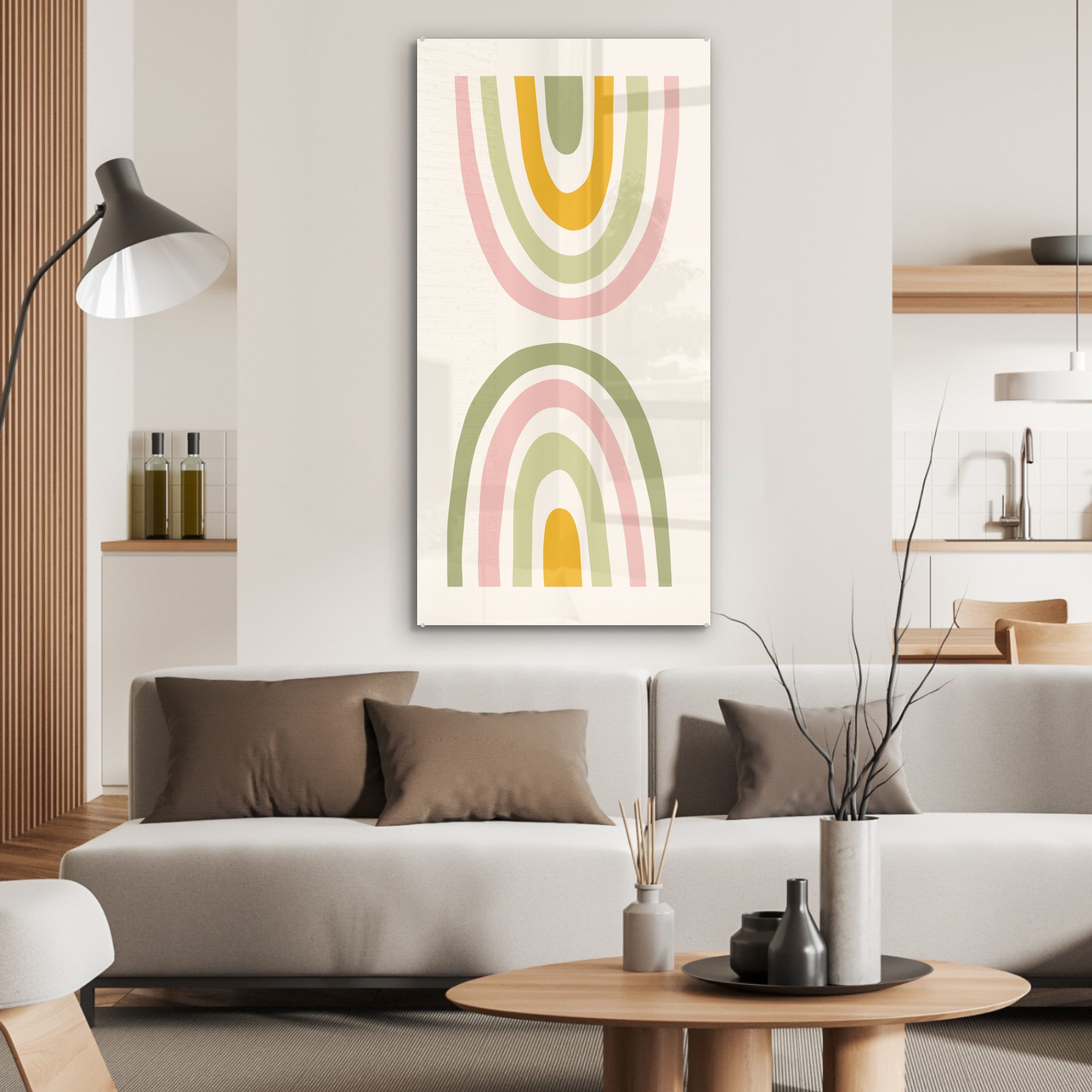MuchoWow Acrylglasbild Regenbogen - Pastell - günstig online kaufen