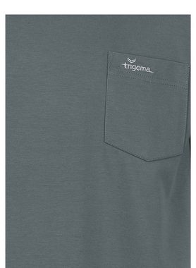 Trigema T-Shirt aus Biobaumwolle mit Brusttasche