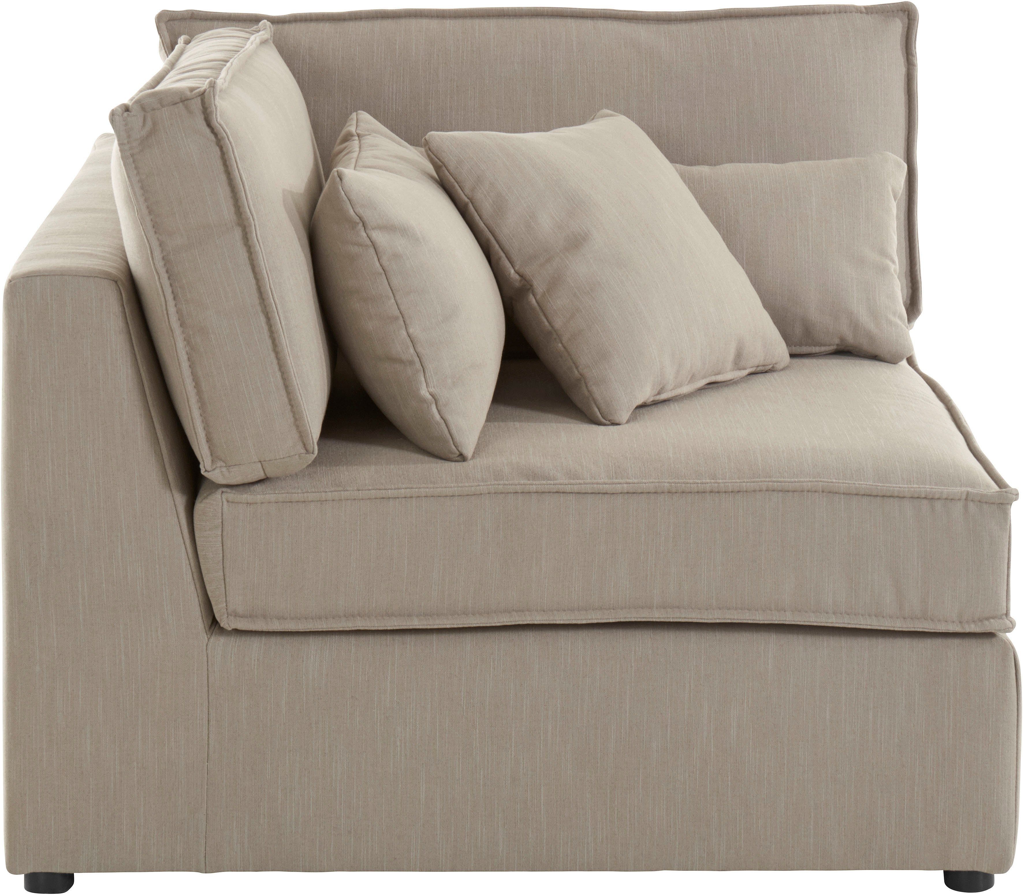 RAUM.ID Sofa-Eckelement Florid, Teil eines Modulsofas, fester Sitzkomfort, auch in Cord