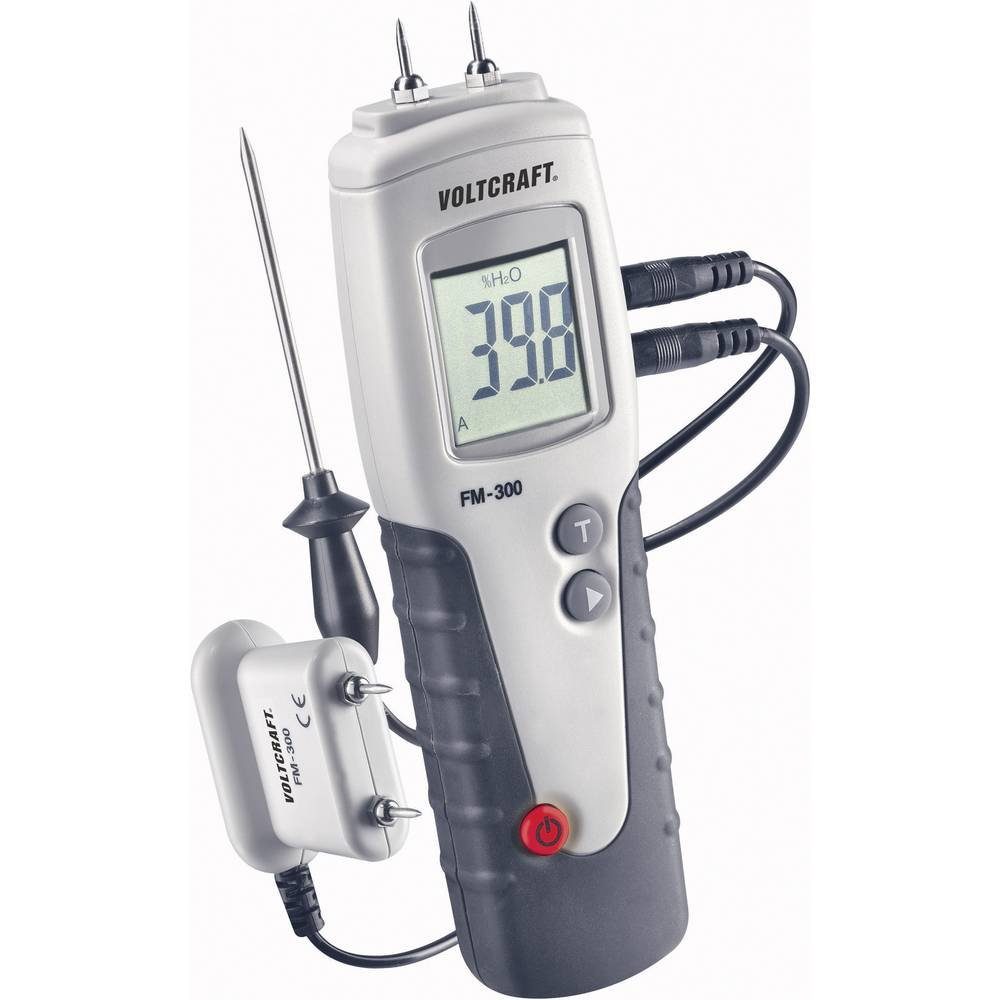 VOLTCRAFT Feuchtigkeitsmesser Holzfeuchte-Messgerät FM-300, Temperaturmessung