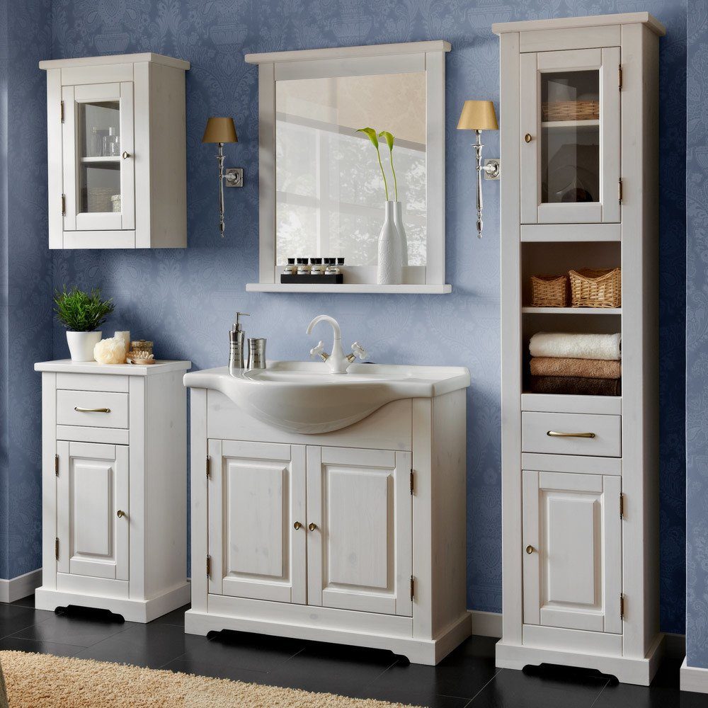 Lomadox Badmöbel-Set LIRIA-56, (Spar-Set, 6-St), Waschtischunterschrank Hoc günstig online kaufen