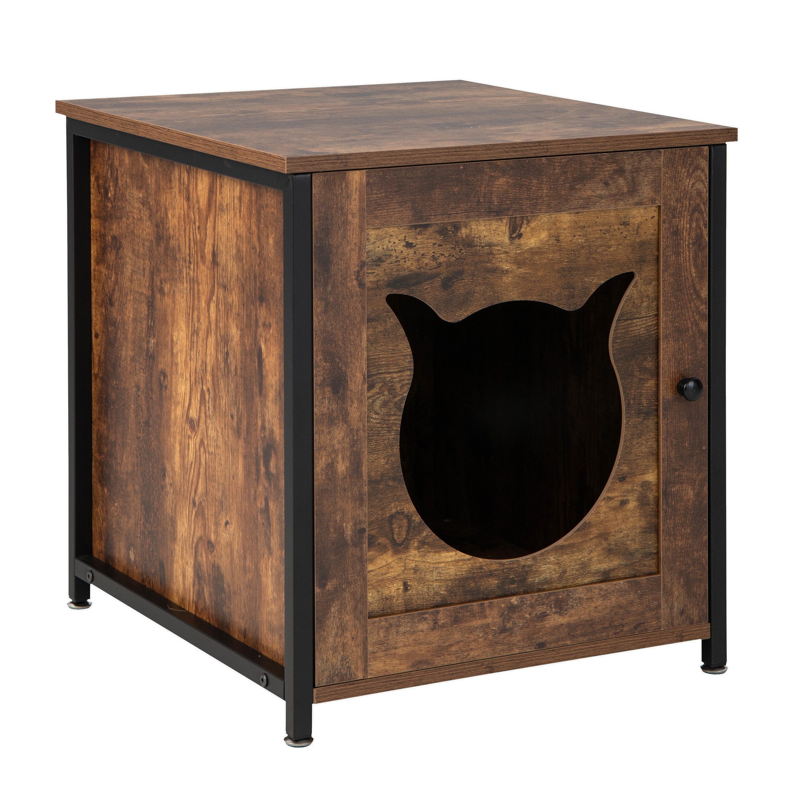 COSTWAY Tierhaus Katzenhaus, aus Holz, 50 x 53 x 55 cm