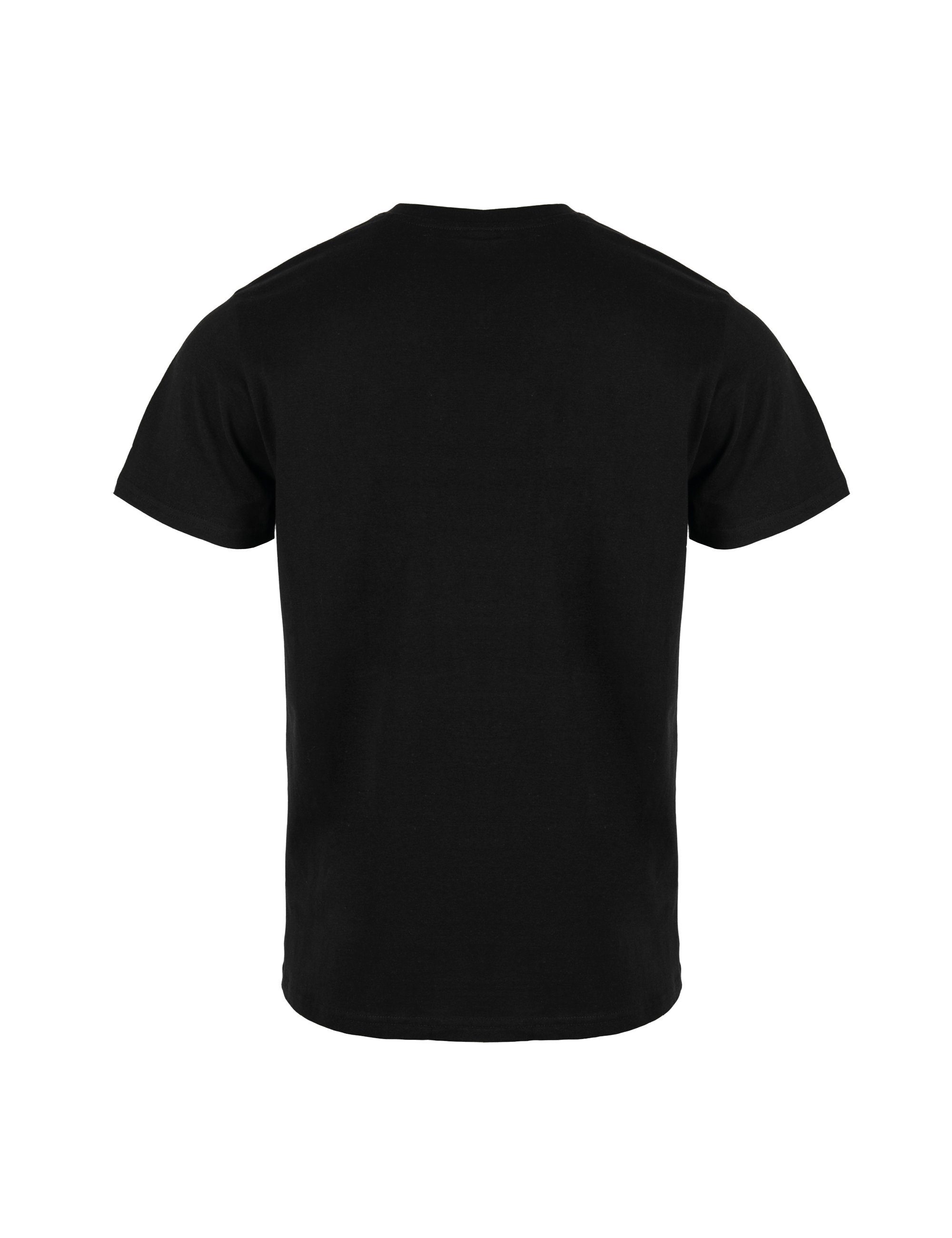 100% 2er-Pack) (Doppelpack, ROADSIGN schwarz australia mit V-Ausschnitt, (2-er T-Shirt Baumwolle 2-tlg., Pack) Basic
