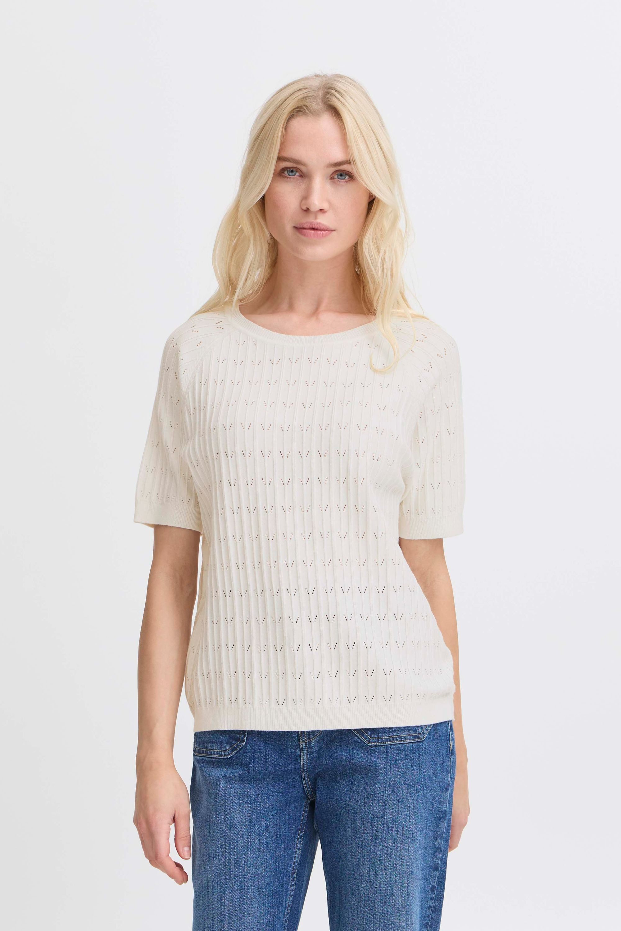 b.young Kurzarmshirt BYOMANJA gestricktes Shirt mit günstig online kaufen