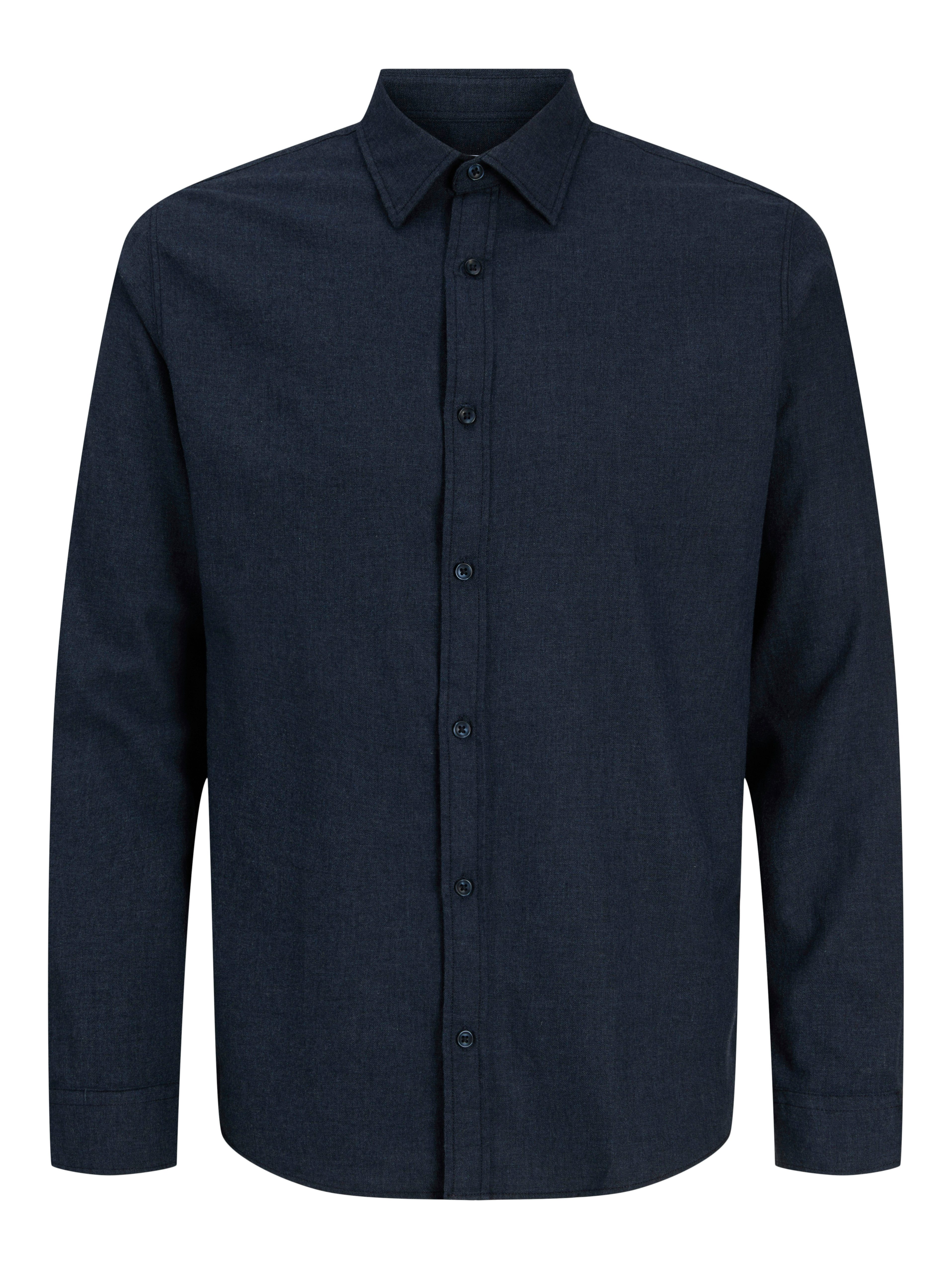 Jack & Jones Junior Langarmhemd JJEFIELD MELANGE SHIRT LS JNR Baumwolle, regular fit