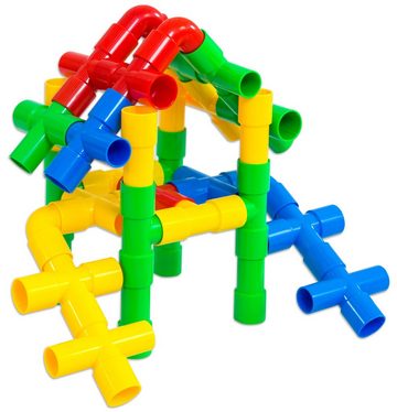 Betzold Steckspielzeug Bausatz Steckrohre - Konstruktions-Spielzeug Kinder, (80-tlg)