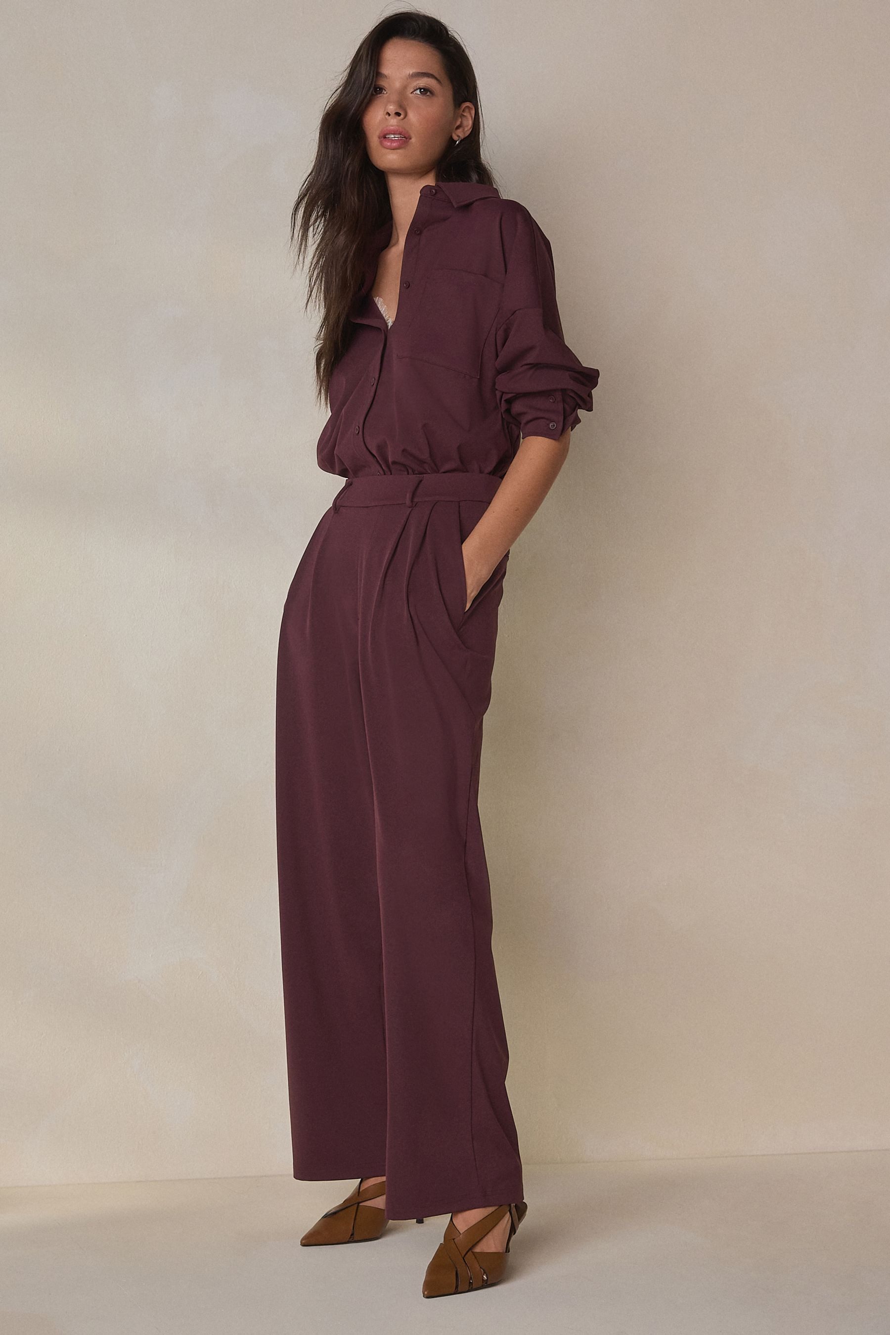 Next Jerseyhose Beflockte N. Premium Jerseyhose mit weitem Bein (1-tlg)
