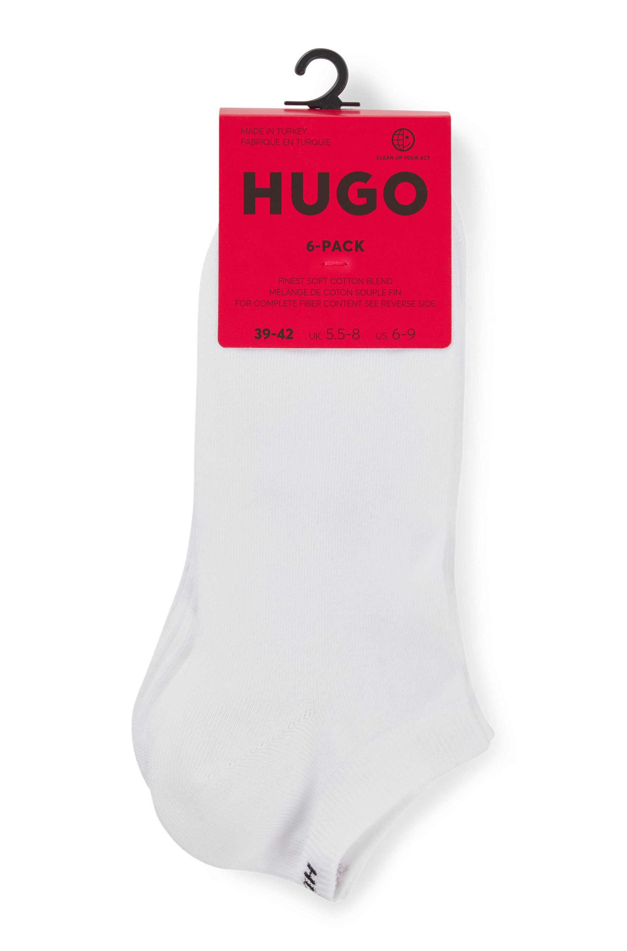 HUGO Freizeitsocken 6P AS UNI CC 1026 (Packung, 6-Paar, 6er-Pack) mit HUGO-Logoschriftzügen