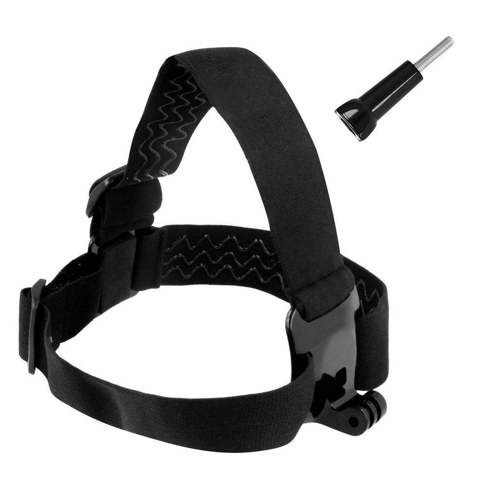 Hurtel Stirnband Kopfband Kopfhalterung Kamerahalterung (Spar-Set, 1-St) verstellbar, elastisch, mit langer Schraube