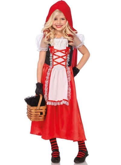 Leg Avenue Kostüm Märchenhaftes Rotkäppchen, Bezauberndes Märchenkostüm für Mädchen