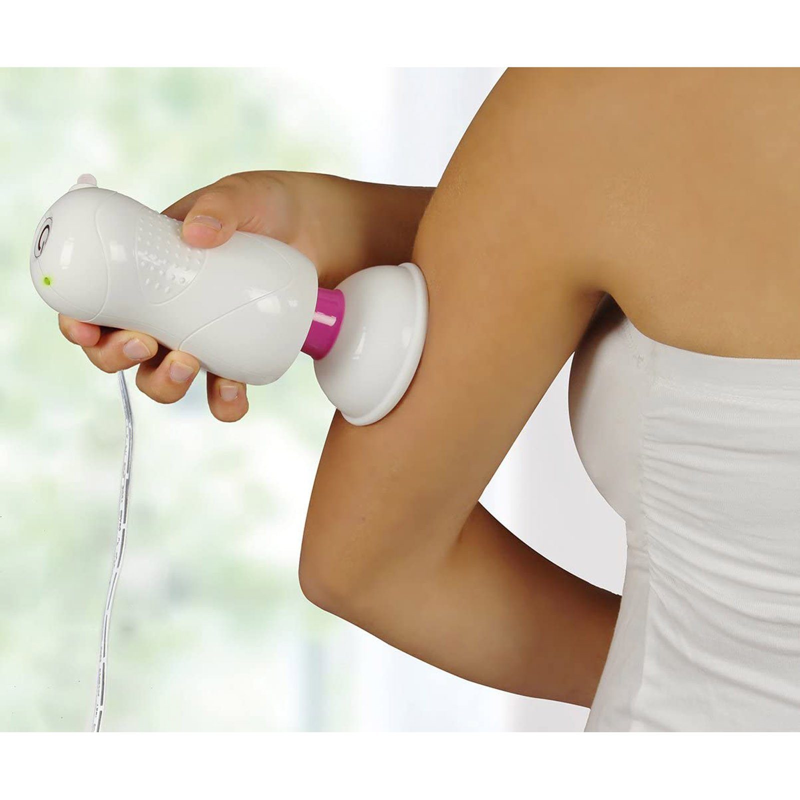 Hydas Massagegerät Massager Problemzonen Massage Handmassagegerät Massagepistole, 3-tlg., mit 2 Massageköpfen