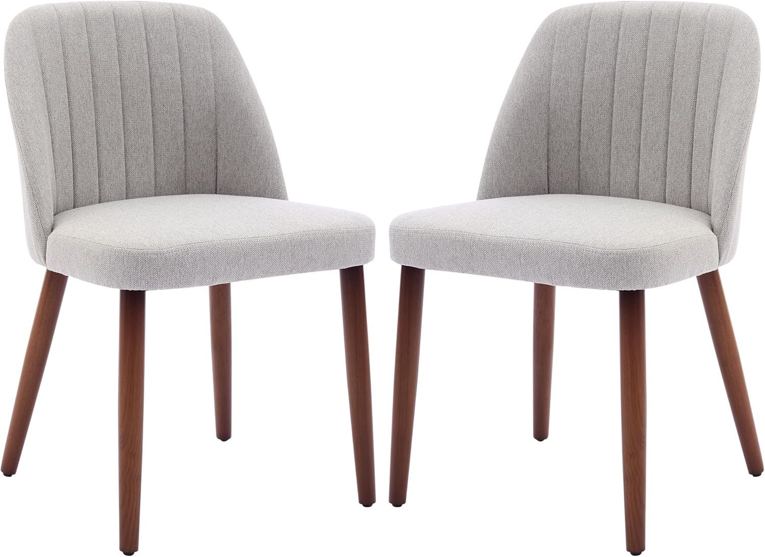 GarveeMore Esszimmerstuhl 2er-Set mit gepolsterter Sitzfläche und Holzbeine günstig online kaufen