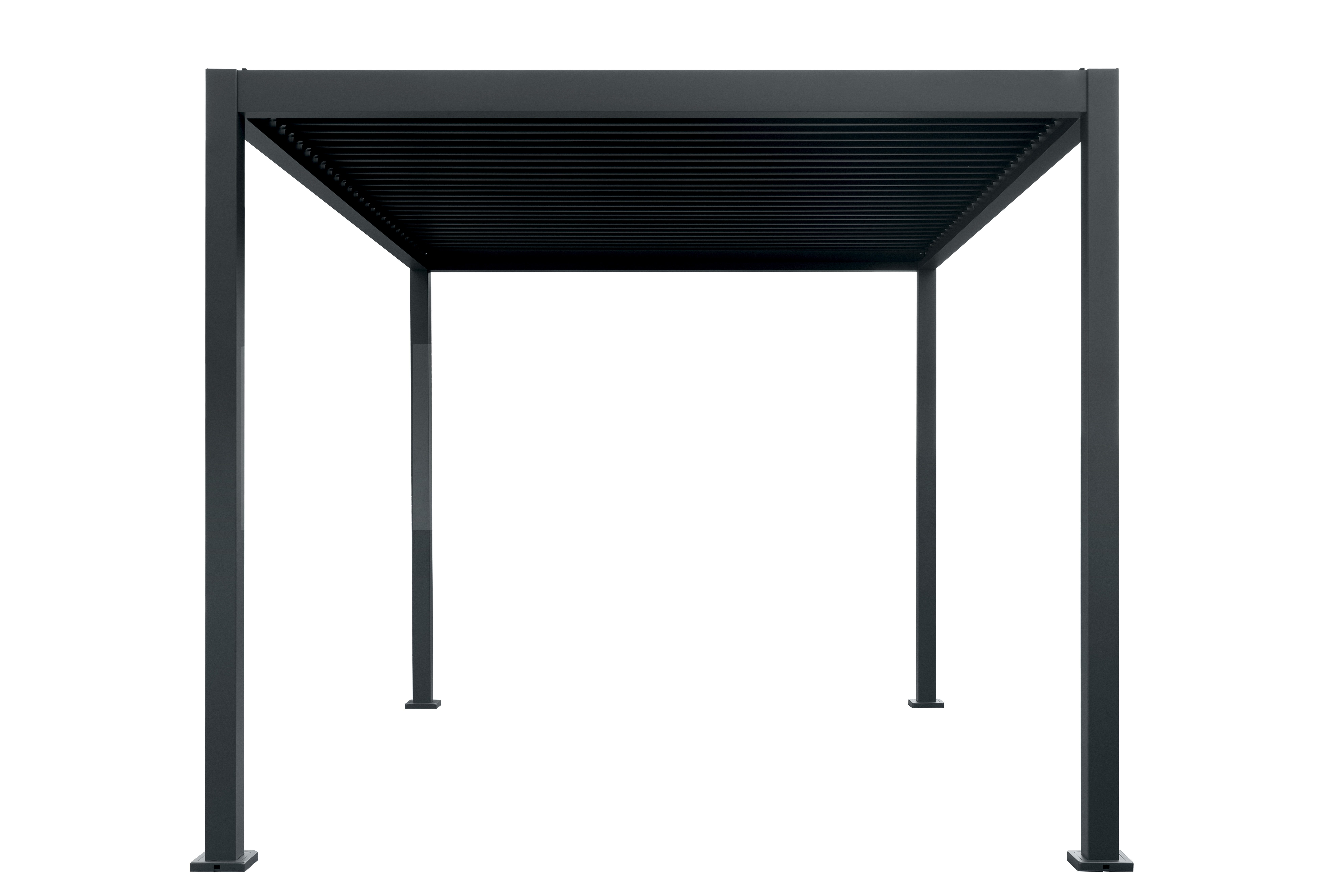 KONIFERA Pavillon Pergola Lucida Premium, Pergola aus hochwertigstem Material 100% Aluminium, Lamellendach