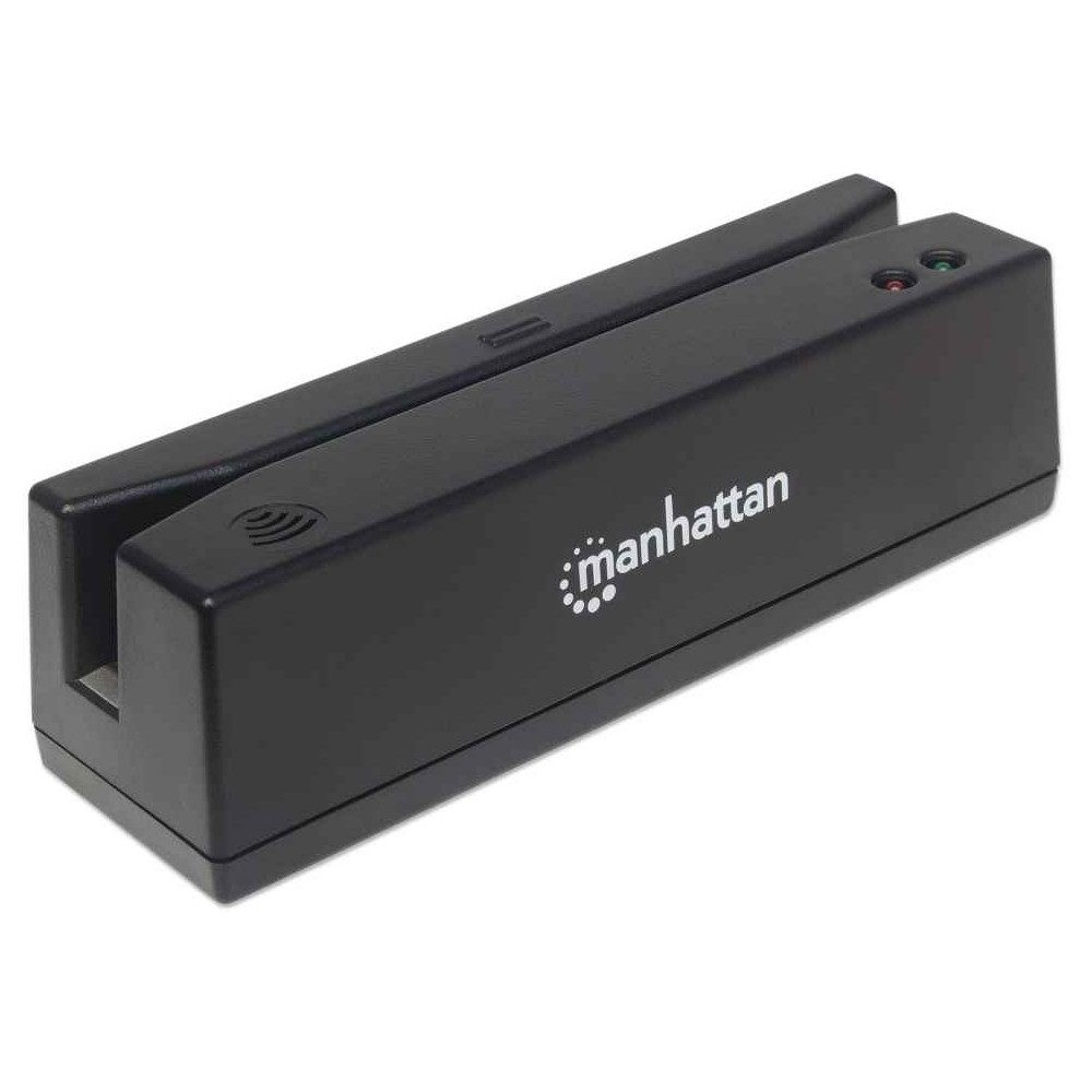 MANHATTAN Manhattan Magnetkartenleser für effiziente Datenverarbeitung. Elektro-Kabel, USB, Kompakte Bauweise für einfache Handhabung