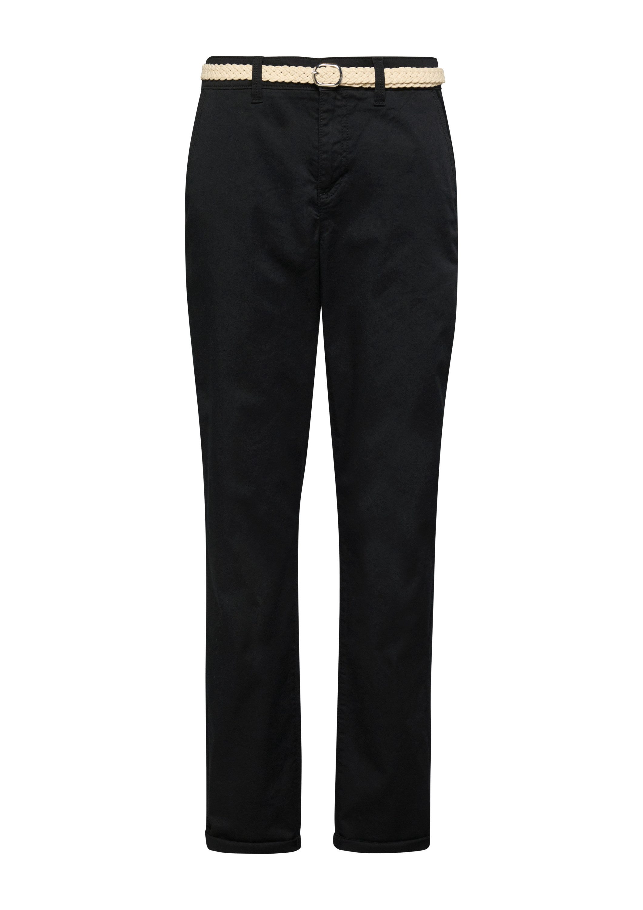 s.Oliver Chinos Hose Gewaschene Chino mit Gürtel