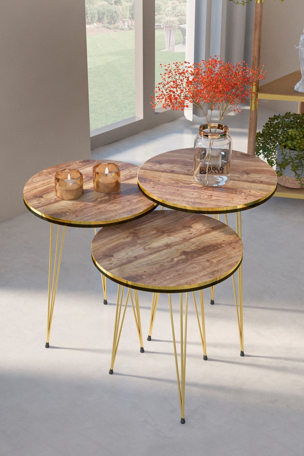 en.casa Couchtisch (4-St., Set aus Couchtisch und 3 Beistelltischen), Set: günstig online kaufen