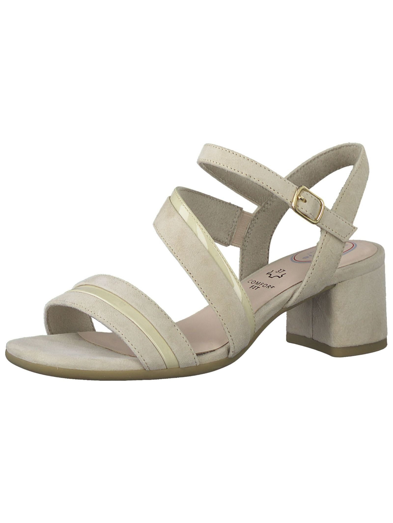 Sandalen Leder/Textil . Riemchensandalette