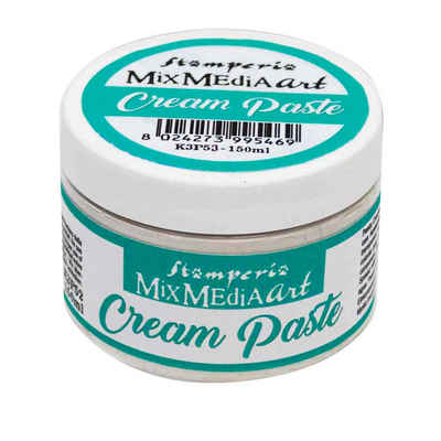 Stamperia Malpaste 3D-Strukturpaste Cream Paste Weiß, 150 ml