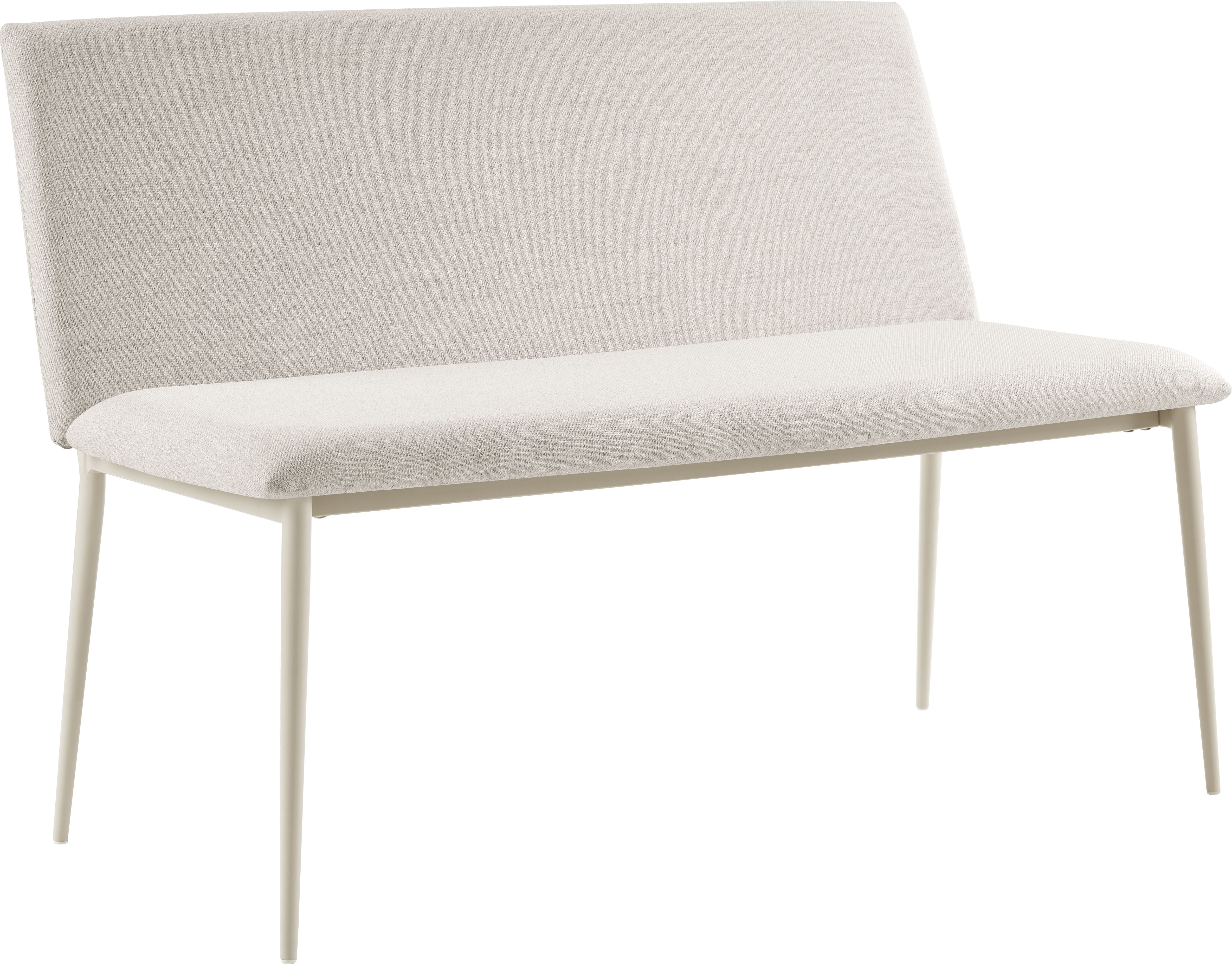 OTTO home Bank Cassy, pflegeleichter Strukturstoff, Kufen Metallgestell, Breite 122 cm