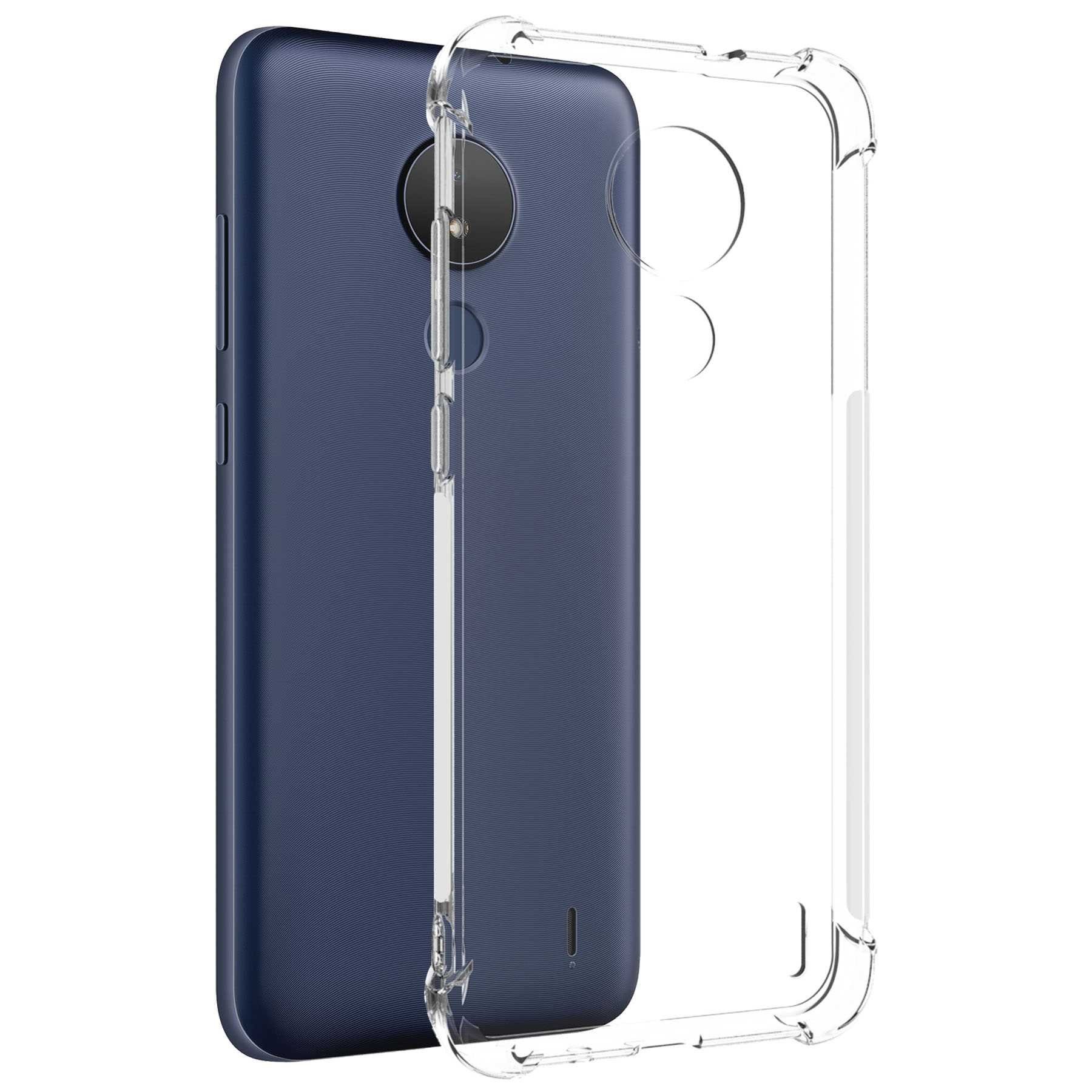 mtb more energy Smartphone-Hülle Clear Armor Case für Nokia C21, Nokia C20, Transparente TPU Schutzhülle Case Backcover mit Anti-Shock Verstärkung