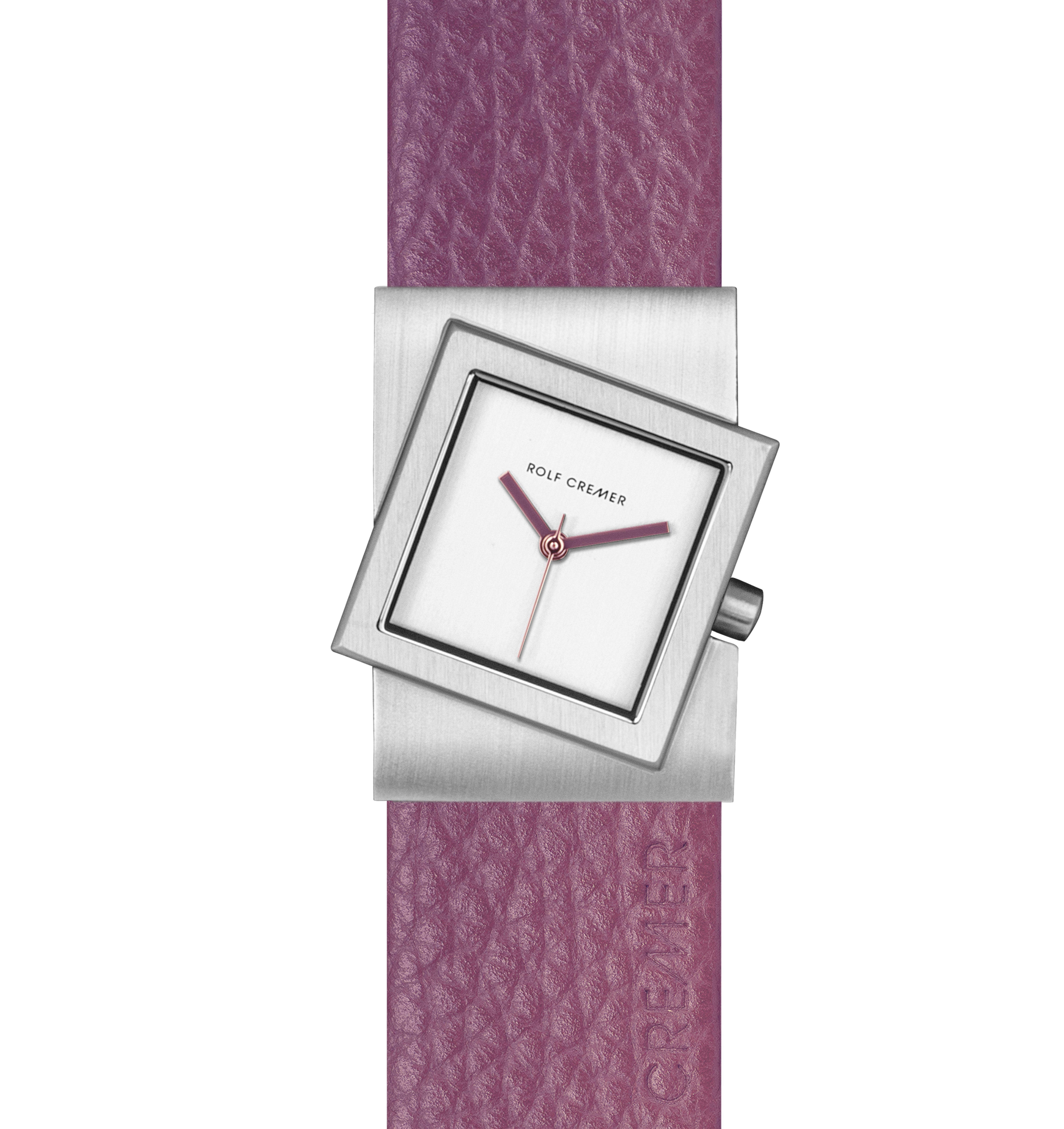 Rolf Cremer Quarzuhr Rolf Cremer Uhr Turn-S Saphirglas 507744 Lederband, Flieder hell, (1-tlg)